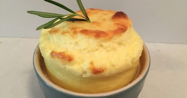 Soufflé – lemon & rosemary