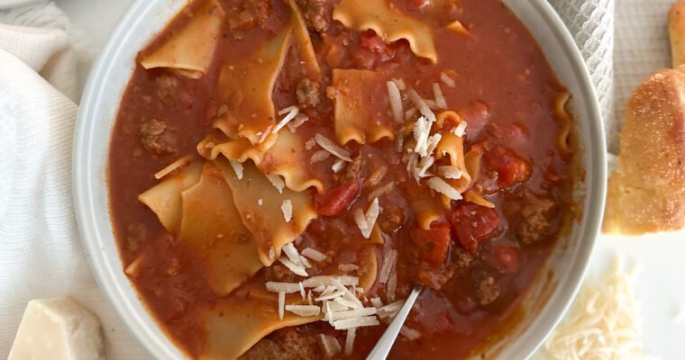 One Pot Lasagna Soup