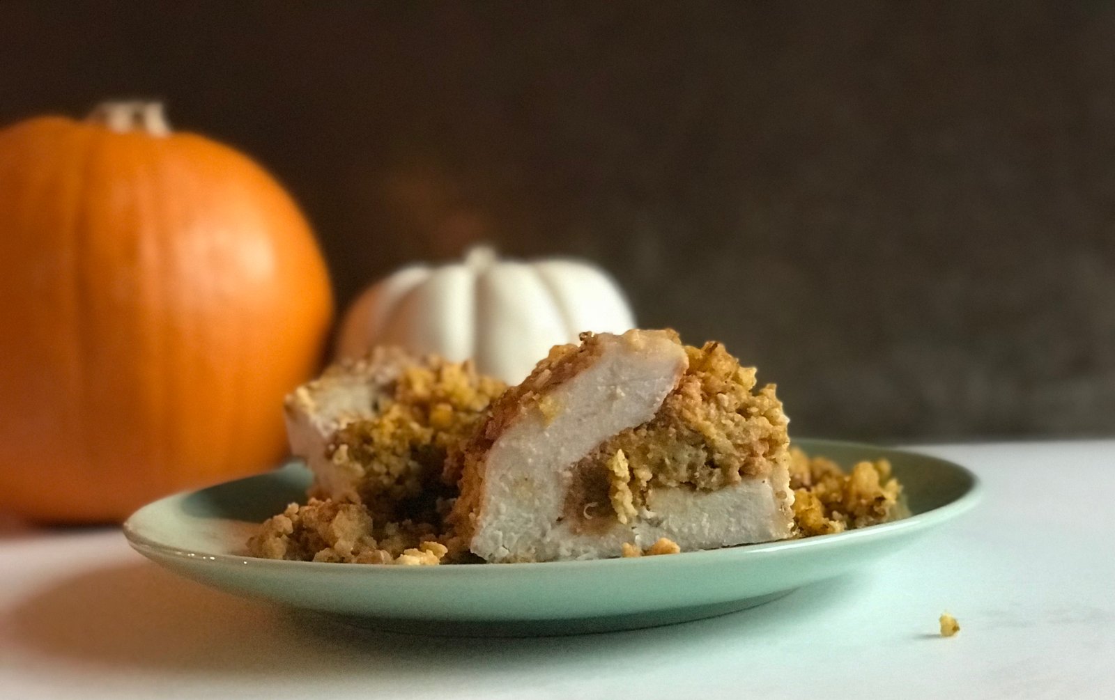 Pumpkin Stuffed Pork Chops