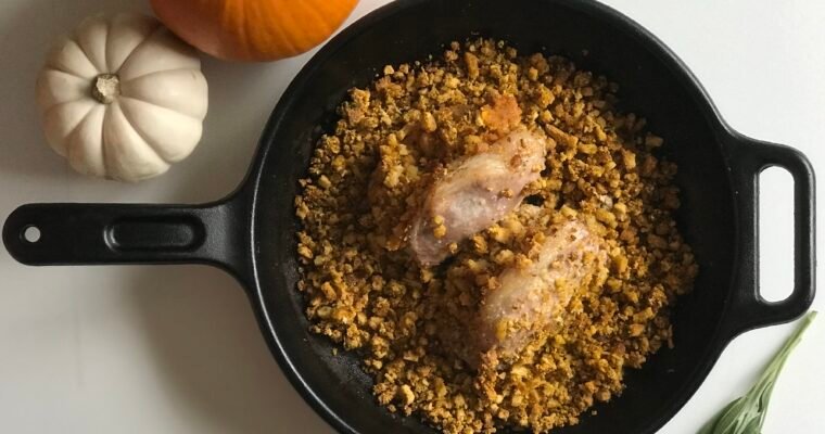 Pumpkin Stuffed Pork Chops