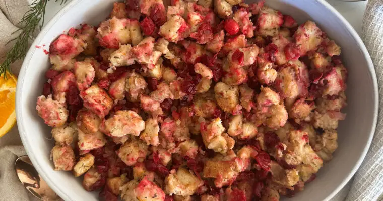 Tart Cranberry Stuffing