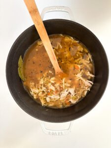 Simmering Homestyle Chicken Noodle Soup