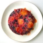 cake with berries on top