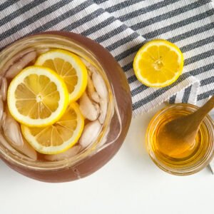 Homemade Honey Lemon Iced Tea