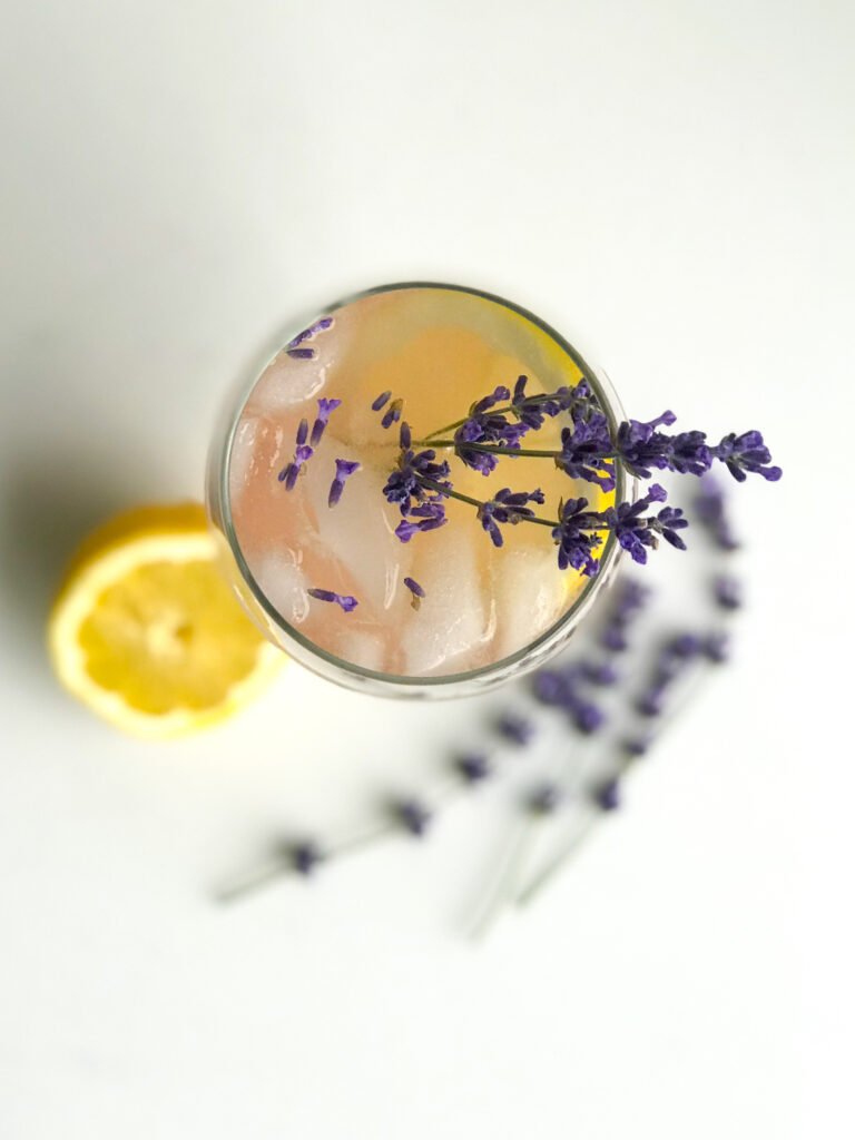 Sparkling Lavender and Lemonade (with Rosé)