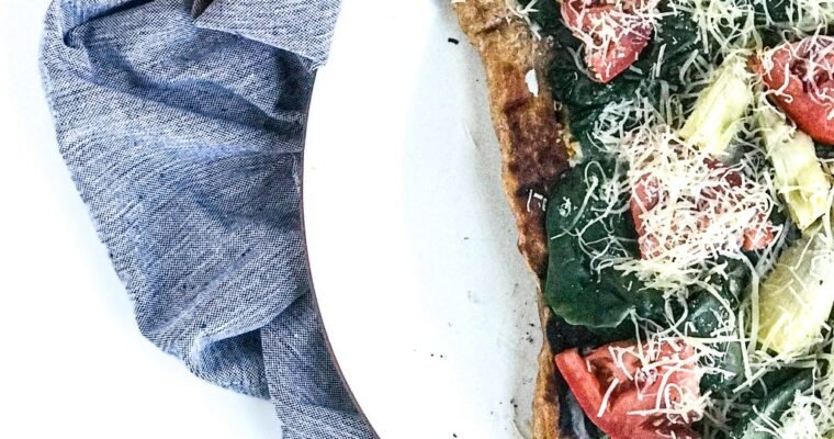 Spinach & Artichoke Grilled Pizza