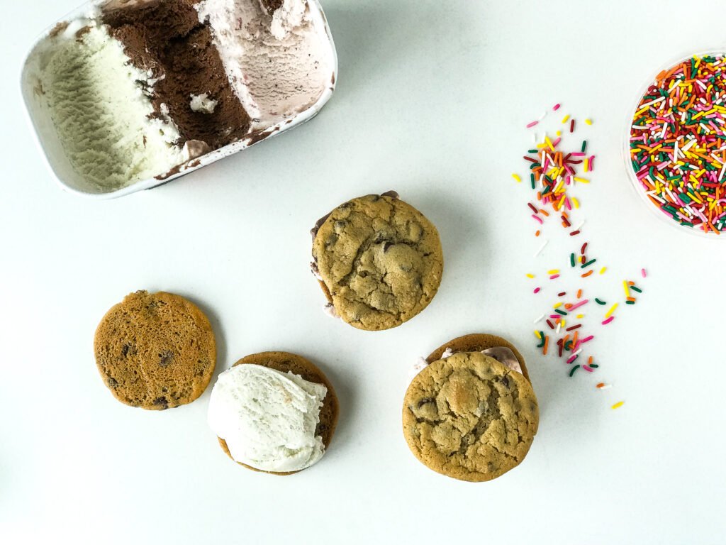 Easy Ice Cream Cookie Sandwiches