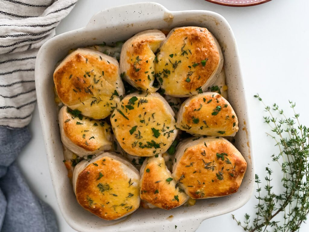 Easy Weeknight Biscuit Chicken Pot Pie