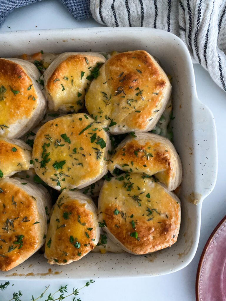 Easy Weeknight Biscuit Chicken Pot Pie