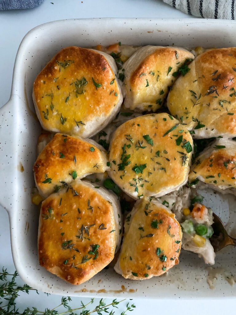 Easy Weeknight Biscuit Chicken Pot Pie