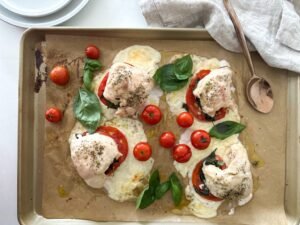 Sheet Pan Caprese Chicken