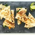Quick Butternut Squash, Kale & Black Bean Quesadilla