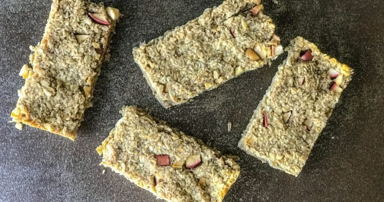 Baked Apple Oat-Granola Bars