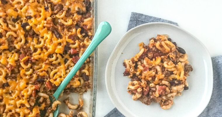 Easy Cheesy Chili Mac Casserole