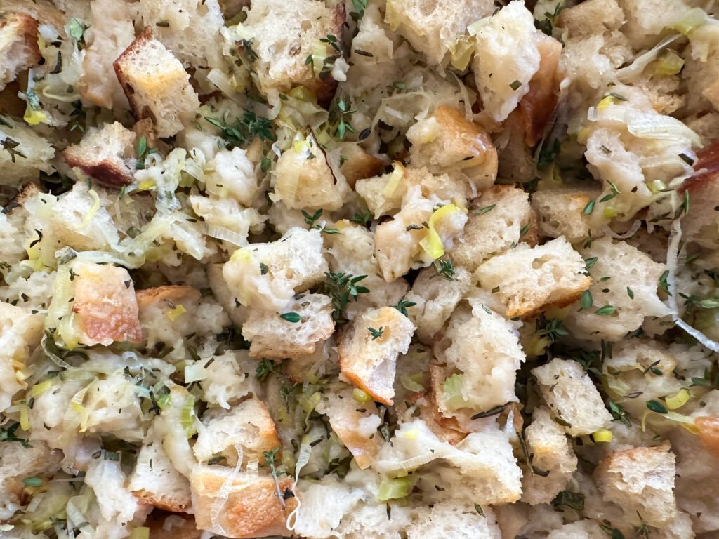 Simple Sourdough Stuffing