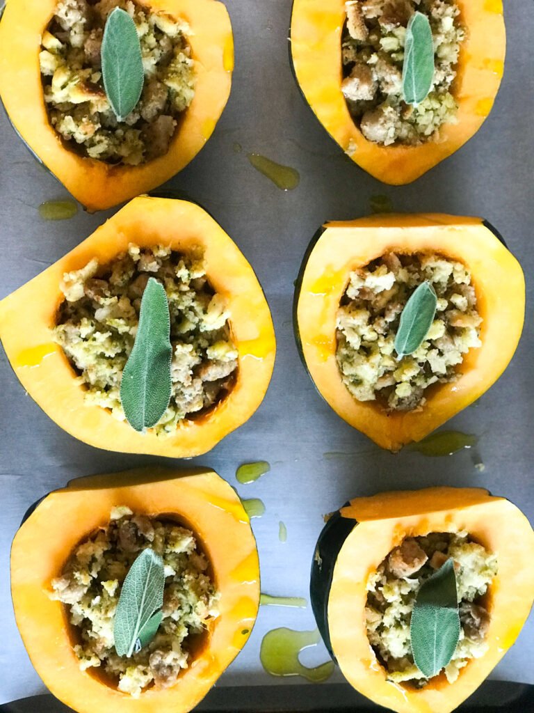 Easy Stuffed Acorn Squash