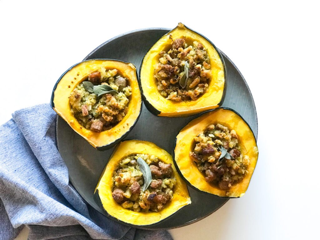 Easy Stuffed Acorn Squash