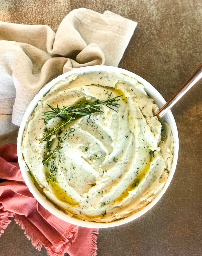 Vegan Creamy Herb Mashed Potatoes