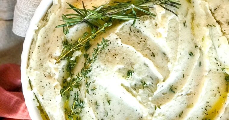 Dairy-Free Creamy Herb Mashed Potatoes