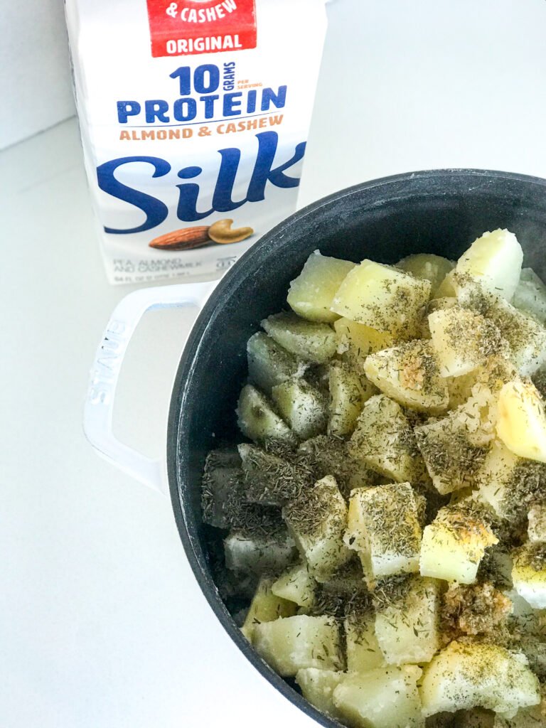 Vegan Creamy Herb Mashed Potatoes