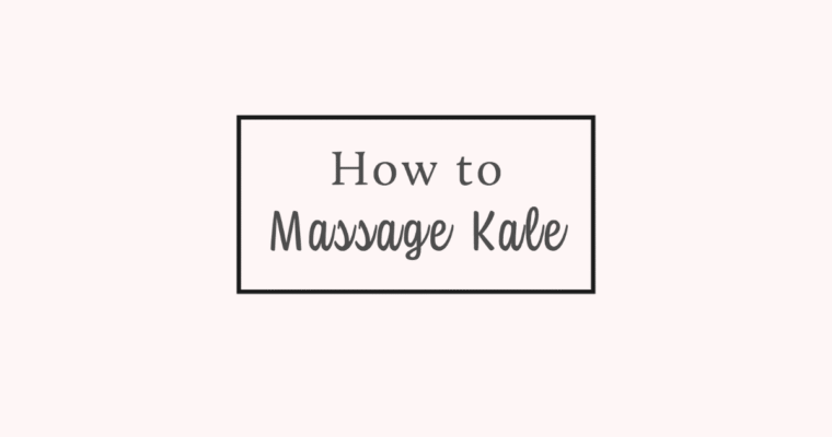 How to massage kale