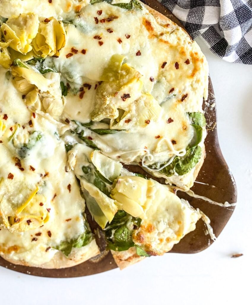 Spinach Artichoke "Dip" Pizza
