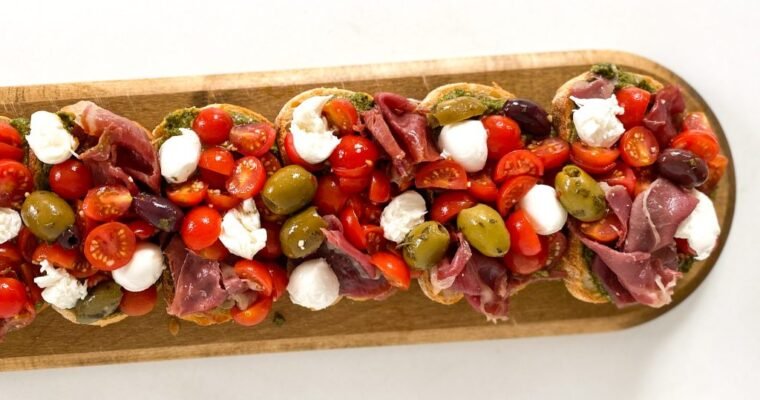 Pesto Antipasto Crusty Bread – Appetizer