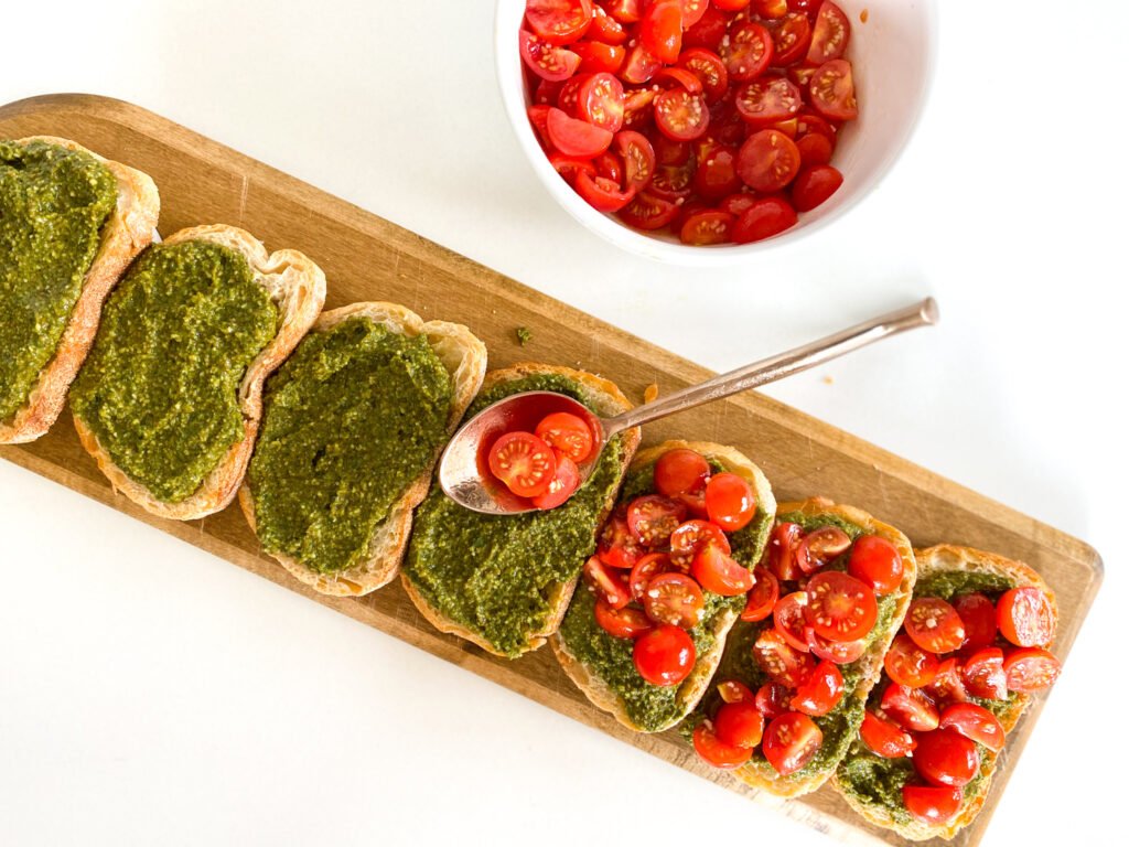Crusty Pesto Antipasto Bread - Appetizer
