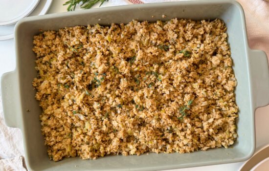 Family Favorite Oat Stuffing (Scottish Skirlie, Gluten-Free)