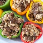 bell peppers stuffed with steak