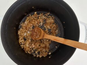 Sautéed onions and garlic