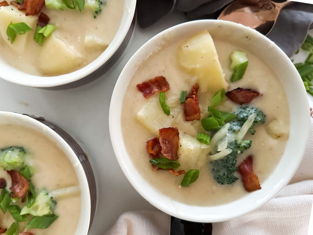 Creamy Loaded Potato Soup with Broccoli