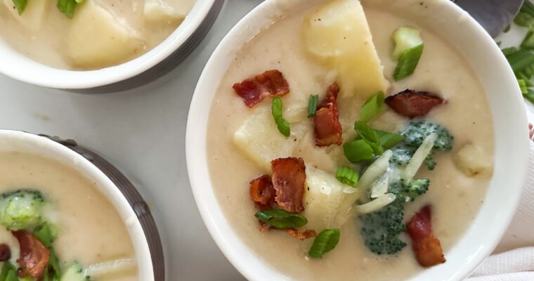 Creamy Loaded Potato & Broccoli Soup