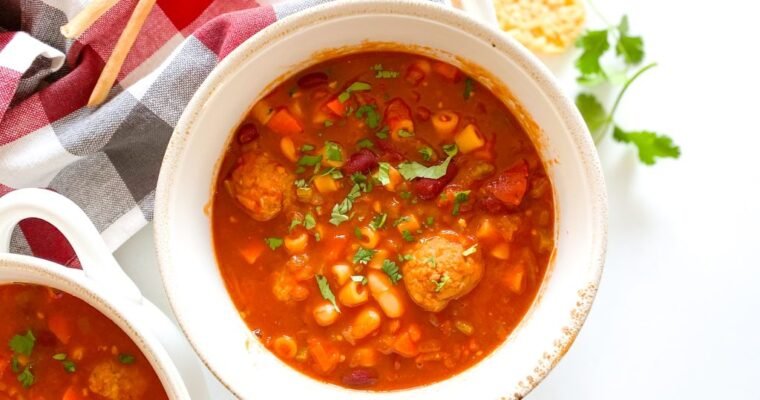 Meatball Pasta e Fagioli