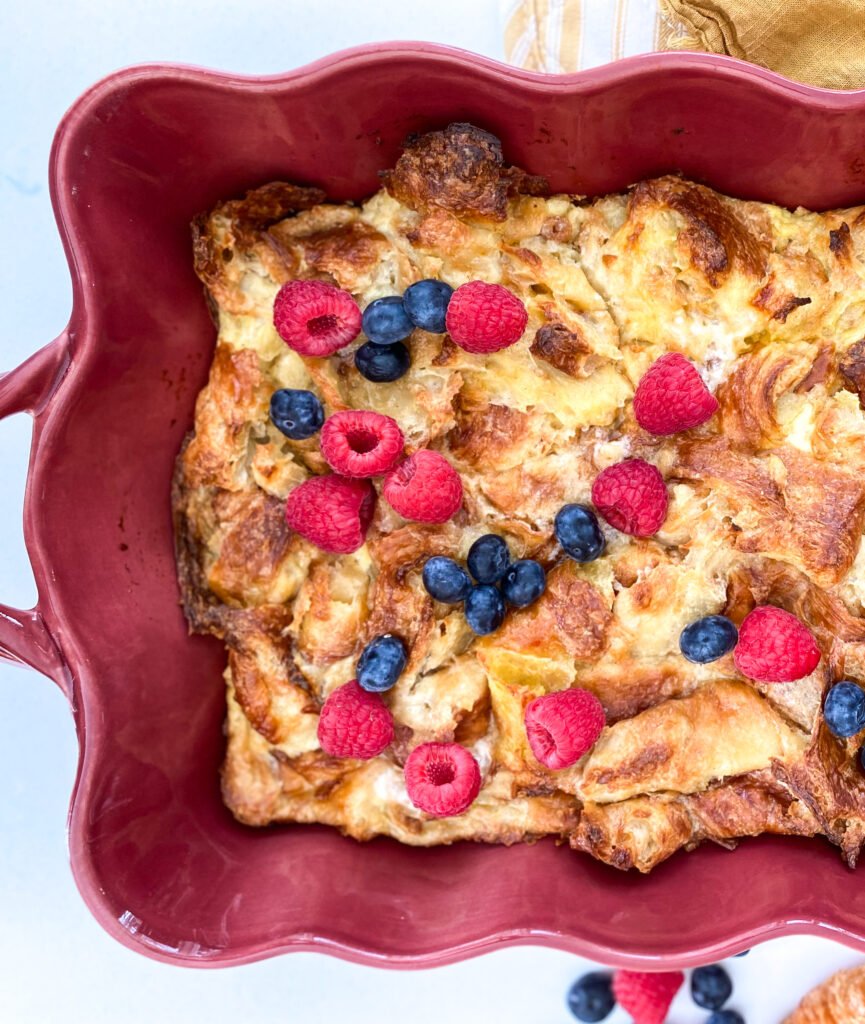 Baked Croissant French Toast Casserole