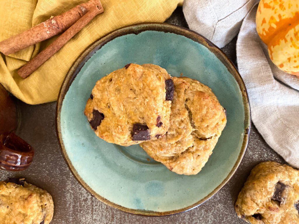 Chocolate Chip Pumpkin Scones