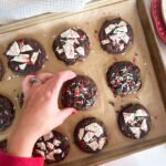Boxed Brownie Holiday Cookies (Sprinkles & Peppermint Bark)