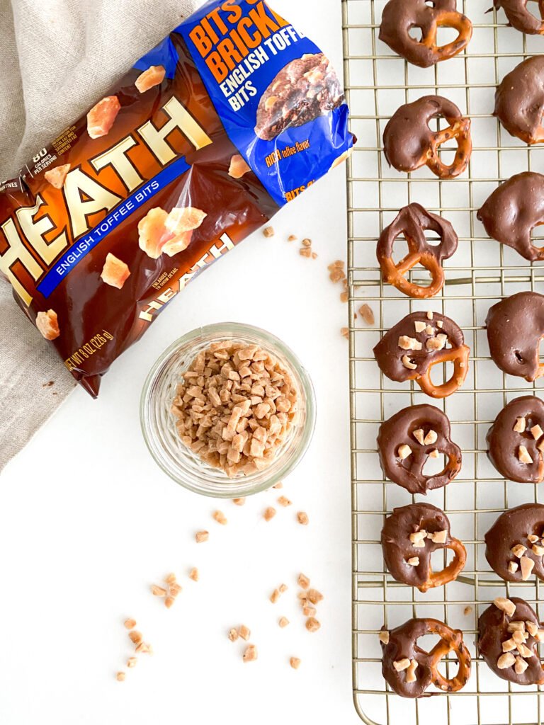 Peanut Butter and Chocolate Dipped Pretzels