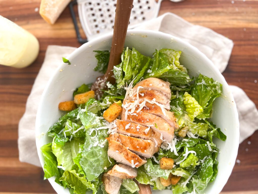 Simple and Easy Chicken Caesar Salad