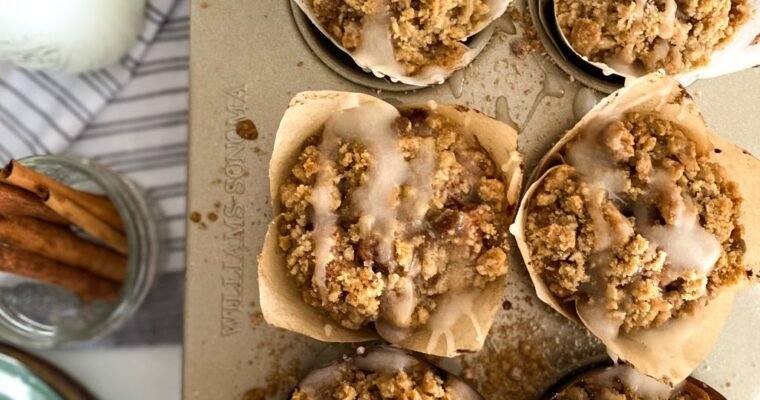 Cinnamon Roll Pull Apart Muffins