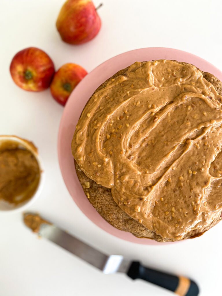 Peanut Butter Apple Coffee Cake