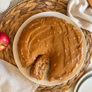 Peanut Butter Apple Coffee Cake