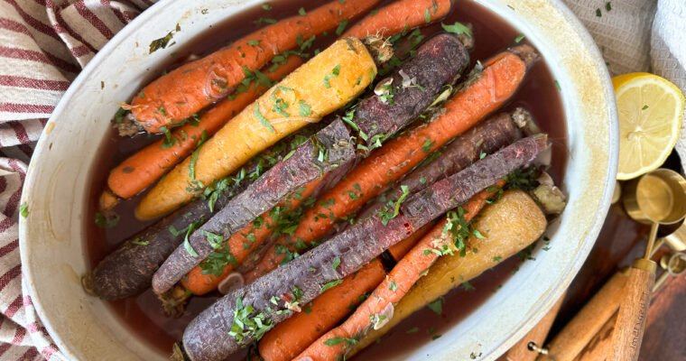 Simple Oven Roasted Ginger Carrots
