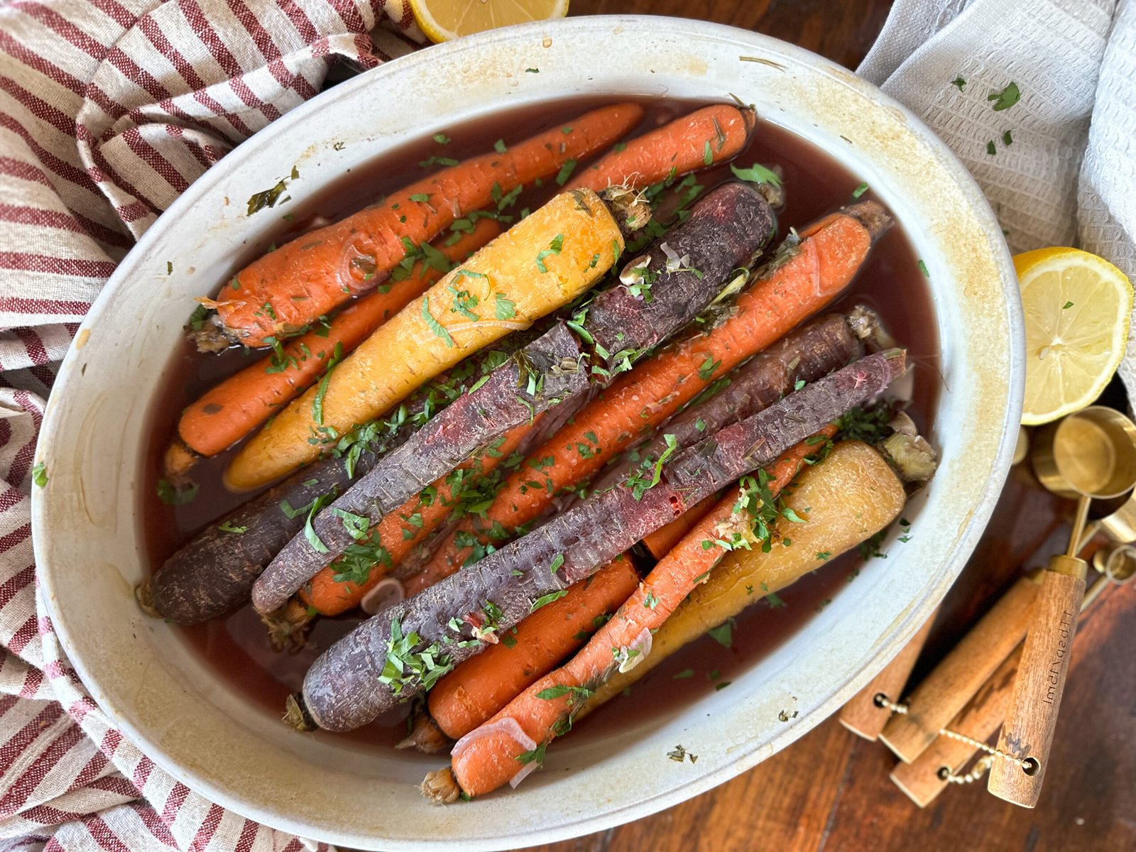 Simple Oven Roasted Ginger Carrots
