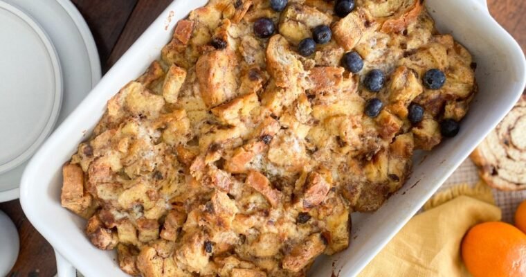 Buttermilk Cinnamon Raisin French Toast Casserole