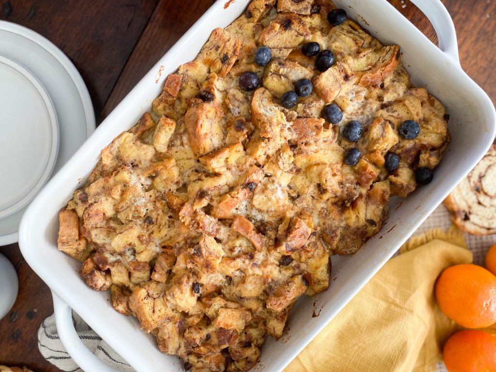 Buttermilk Cinnamon Raisin French Toast Casserole