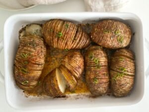 Easy Herb Hassleback Potatoes