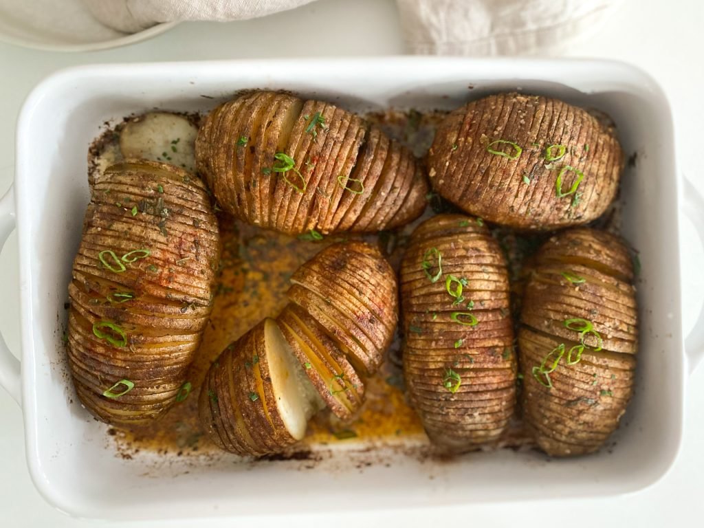 Easy Herb Hassleback Potatoes