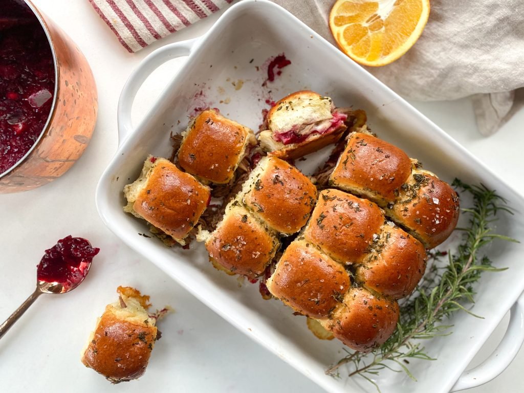 Cherry Cranberry Brie Roast Beef Sliders
