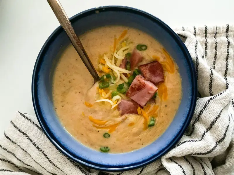 Ham and Cheese Potato Soup (crock pot)